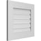 Ekena Millwork Vertical Surface Mount PVC Gable Vent: Functional, w/ 3-1/2"W x 1"P Standard Frame, 22"W x 20"H GVPVE22X2001SF - alternate 3